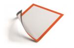 Durable Tablă informativă, A4, magnetică, DURABLE "DURAFRAME® MAGNETIC", portocalie, 5 buc