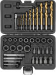 TOYA YT-05894 Univerzális roncsolt csavar kiszedő készlet 40 részes (YT-05894)