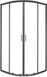 Kerra Aruba 90 fekete íves zuhanykabin tálca nélkül (ARUBA-90-BL-SOLO) - geminiduo