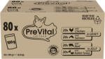 PreVital nedves macskaeledel válogatás felnőtt macskának alutasakos macskatáp szószban, aszpikban 80x100g - 8000 g