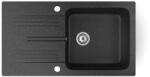 NERO Gránit Mosogató NERO Malta + Szifon (fekete)