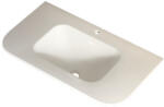 AREZZO design design SIERRA 80 cm-es beépíthető solid surface mosdó, fehér AR-141580W (AR-141580W)