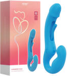 Honey Play Box Box Harmony Duo - vibrator cu limbă, cu ham, controlat prin aplicație (albastru) (710022364423)