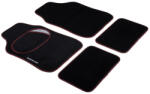 Dunlop 4 db-os textil autószőnyeg szett - fekete/piros