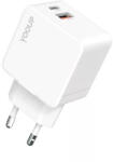 YOOUP 30W dupla hálózati töltő - USB/TYPE-C - NC55-D