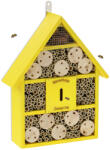 Relaxdays Hegyestetős rovarhotel sárga-natúr 38x29x9 cm 10038661_48