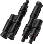 Anker Solix Panouri solare Cablu conector de incarcare solara Anker Solix MC4 cu 2 porturi, Negru (A24V4011) - pcone