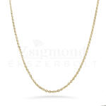  14 karátos arany tömör Anker nyaklánc (medálhoz is) - 45 cm / 1, 5 mm (AU14276) AU14276