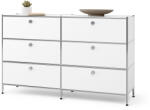 Tchibo - /Cn3 fém komód 6 fiókkal - fehér - tchibo - 379 995 Ft