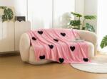  Patura Cocolino CORAZON, roz Dimensiune: 160 x 200 cm Patura