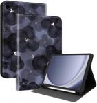  ART Husă tip carte pentru Samsung Galaxy Tab A9 / Galaxy Tab A11 INK BLUE FLOWERS