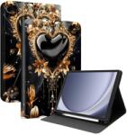  ART Husă tip carte pentru Samsung Galaxy Tab A9 / Galaxy Tab A11 BLACK HEART