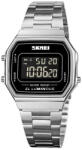 Skmei Ceas Digital Barbati SKMEI 1647 Argintiu , AfiE aj LED, Functii Multiple, Design Irregular, Cronometru, Alarma, Rezistent la Apa 5ATM Ceas