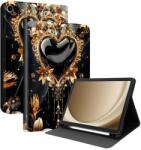  ART Husă tip carte pentru Samsung Galaxy Tab A9+ / Galaxy Tab A11+ BLACK HEART