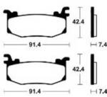 TECNIUM MTR512 verseny szinterezett fém fékbetét TECNIUM Futómű és fék alkatrészek Fékbetétek (tárcsafék)