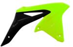 RACETECH Radiátor burkolatok Neon sárga/fekete Suzuki RM-Z250-hez RACETECH Vázak, idomok, kiegészítők Idomok, burkolat elemek