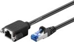 Goobay CAT 6A hálózati hosszabbító kábel S/FTP 5m fekete