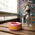 Fisura Scrumieră Amuzantă cu Mesaj - "Fucking Habit Scrumiera