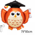 Mezőfi Team Kft Lufi, fólia, ballagó bagoly, 79 x 85 cm