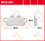 TRW LUCAS fékbetét MCB839 TRW LUCAS Futómű és fék alkatrészek Fékbetétek (tárcsafék)