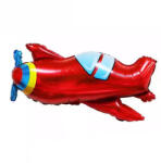 Mezőfi Team Kft Fólia lufi, nagyforma repcsi, piros, 98x80 cm