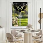  Függöny 130x100 dekor panel fekete áttört filc függöny strasszok 100x130 (czarny 130x100cm)