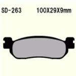 Wesrah VD-263 fékbetét Wesrah Futómű és fék alkatrészek Fékbetétek (tárcsafék)