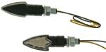 Vparts Index / irányjelző szett M10 menetes LED fekete, nyil alakú átlátszó üveg Vparts Elektronika Világítások Indexek