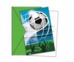 Procos Meghívók Soccer Fans borítékkal - 14 x 10 cm, 6 db