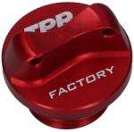 Top Performances Olajbetöltő dugó CNC TPR Factory piros M16 tömítőgyűrűvel Minarelli AM3, AM4, AM5, AM6 modellekhez Top Performances Motor alkatrészek Olajfilterek, olajpumpák