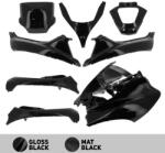O PARTS karosszéria készlet fényes fekete - Piaggio MP3 125/250/300 (11-14) 400 (08-11) 500 (11-13) O PARTS Vázak, idomok, kiegészítők Idomok, burkolat elemek