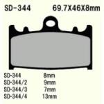 Wesrah VD-344/2 (FA158 715CM55) első fékbetét Wesrah Futómű és fék alkatrészek Fékbetétek (tárcsafék)