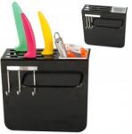 VERK GROUP Verk 07191 Konyhai késrendező fém fekete (07191)