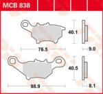 TRW LUCAS fékbetét MCB838 TRW LUCAS Futómű és fék alkatrészek Fékbetétek (tárcsafék)