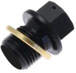 TECNIUM olajleeresztő csavar - Alumínium fekete M8x1, 25x20 TECNIUM Motor alkatrészek Olajfilterek, olajpumpák