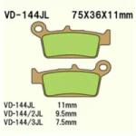 Wesrah fékbetétek VD-144JL Wesrah Futómű és fék alkatrészek Fékbetétek (tárcsafék)