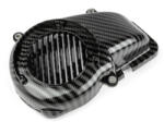 STR8 Hűtőventilátor borítás Yamaha BW's 2004 előtti karbonszál hatású STR8 Vázak, idomok, kiegészítők Idomok, burkolat elemek