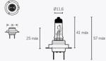 Vparts H7 izzó 12V 55W V PARTS Elektronika Világítások Izzók 12V-os izzók