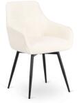 Klubfotel Kárpitozott étkezőszék LARISA, krémszínű