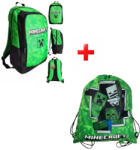 Kidsfashion Minecraft iskolatáska és sporttáska, tornazsák (PP012)