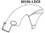 Kymco 80100-LDC8-E10-N1R hátsó sárvédő Kymco Vázak, idomok, kiegészítők Idomok, burkolat elemek