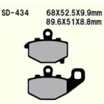 Wesrah VD-434 fékbetét Wesrah Futómű és fék alkatrészek Fékbetétek (tárcsafék)