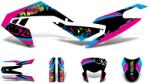 Motomotors Dekoráció / Matricakészlet fekete-rózsaszín-kék fényes Aprilia RX50 2018- Euro4-hez Motomotors Vázak, idomok, kiegészítők Idomok, burkolat elemek