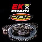 EK CHAIN EK/PBR Lánckészlet 525ZVX3 17/45 - Standard hátsó lánckerék EK CHAIN Erőátviteli alkatrészek Láncok, lánckerekek, láncszettek Láncszettek - motomotors - 92 554 Ft