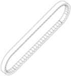 Keeway Vieste 125 E5 hajtásszíj Keeway Erőátviteli alkatrészek Ékszíjak