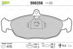 VALEO Fékbetét készlet VALEO 598356 for OPEL, VAUXHALL, DAEWOO, CHEVROLET (598356)