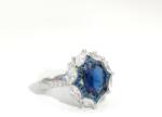 ElectraStore Inel Din Argint Cu Zirconia Blue Saphire (C4457)