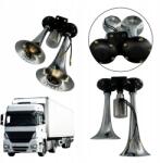 GMP Pneumatikus duda fanfár dupla 12V 24V elektromos szeleppel Tir