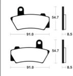 TECNIUM Fémszinterelt Fékbetétek - MF495 TECNIUM Futómű és fék alkatrészek Fékbetétek (tárcsafék)