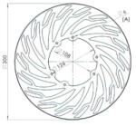 NG Brake Disc NG féktárcsa első 300mm Derbi DRD Pro / SM NG Brake Disc Futómű és fék alkatrészek Féktárcsák